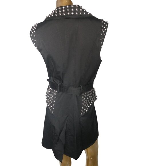 Bebe‎ Black Studed Mini Dress - Picture 3 of 4
